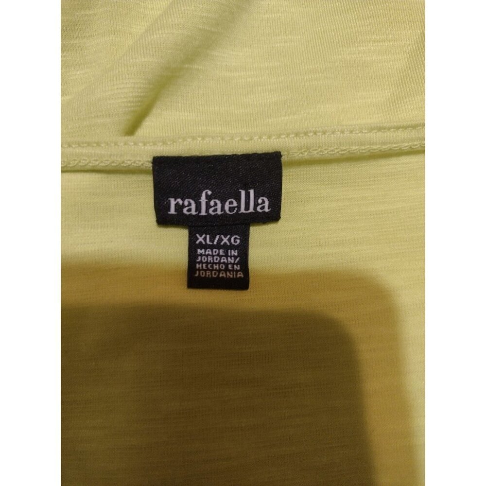 New Women's Rafaella Ruffle Front Green Top Blouse Shirt XL Sleeveless NWT - Picture 7 of 10
